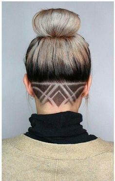 Sidecut Designs, Under Hair Shaved, Undercut Long Hair Design, Side Shave, Long Hair Designs, Undercut Hair