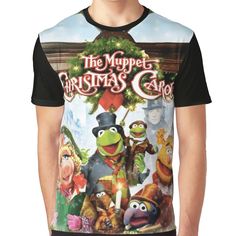 the muppets christmas carol t - shirt is shown in front of a white background