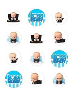 the boss baby buttons are shown here