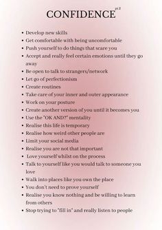 Self Confidence Tips, Positive Self Affirmations