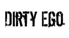 dirty egg logo with the word'dirty egg'in black on a white background