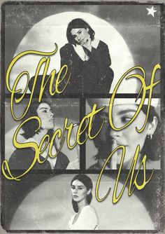 the secret of mss poster with two women in black and white, surrounded by yellow lettering