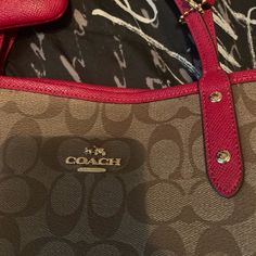 Beautiful Coach Purse! Used Twice. In Excellent Brand New Like Condition. Trendy Red Coach Bag, Trendy Red Coach Shoulder Bag, Vintage Clutch Purse, Girls Clogs, Coach Leather Bag, Suede Purse, Tan Handbags, Coach Tote Bags, Coach Tote