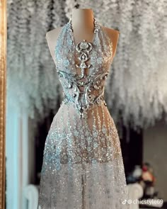 Starfall Gown, Fairytale Dress Aesthetic, Feyre Acotar, Prom Dress Inspiration, Blue Gems