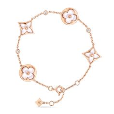 Louis Vuitton Official, Fine Jewelry Collection, Pink Gold, Pink And Gold, Mother Of Pearl, Jewelry Collection, Blossom, Gold Necklace, Fine Jewelry