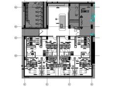 the floor plan for an office building