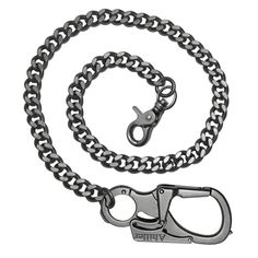 PRICES MAY VARY. CAR WINDOW BREAKER: The carabiner can be removed from the wallet chain and used separately. The spikes on the carabiner are made of tungsten steel spikes, which are hard and strong enough to easily break a one-story car window. This feature allows you to use it to escape in dangerous situations. DOUBLE LOCK DESIGN: The carabiner wallet chain has a double lock design mechanism, the lock can only be unlocked when both sides of the switch are pressed at the same time, which can eff Car Window Breaker, Dangerous Situations, Jeans Chain, Biker Chain, Pocket Chain, Window Breaker, Belt Chain, Fun Wallets, Double Lock