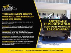 Roll-Off Dumpster Rentals Waste Disposal, Be The Best, Deep Cleaning, Rolls, How To Become