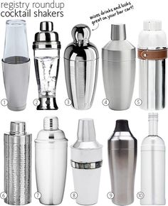 there are many different types of cocktail shakers