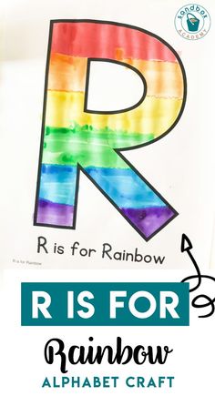 the letter r is for rainbow alphabet craft