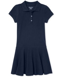 PRICES MAY VARY. short sleeves Burgundy Long Sleeve Dress, School Uniform Dress, Knit Polo Dress, Girls Navy Dress, Girls School Uniform, Navy Sweater Dress, Camo Dress, Uniform Dress, Girls Uniforms