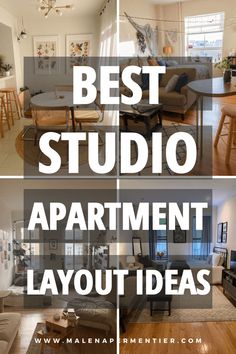 studio apartment layout ideas Eclectic Studio Apartment, Small Apartment Layout, Cozy Studio Apartment, A Studio Apartment, Studio Layout, Studio Apartment Living