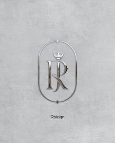 Chrome metal effect letter JR crown monogram logo for jewelry fashion brand Rj Monogram, Logo Design Agency, Gold Logo Design, Inspiration Logo Design, Logo Creator, Fashion Logo Branding, Logo Jewelry