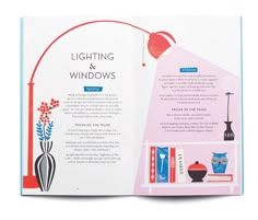 an open book on lighting and windows