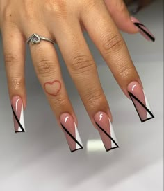 Girly Acrylic Nails, Her Nails, Short Square Acrylic Nails, Long Acrylic Nails Coffin, Acrylic Nails Coffin Pink, Unique Acrylic Nails, Long Square Acrylic Nails