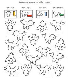 the instructions for how to draw different types of birds