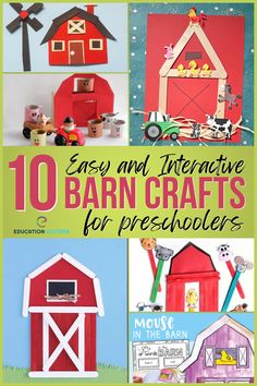 10 easy and interactive barn crafts for preschoolers