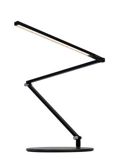 Koncept AR3200-CD-MBK-DSK Z-Bar LED Desk Lamp Slim Desk, Slim Desks, Modern Desk Lamp, Bar Led, L And Light, Led Desk Lamp, Modern Desk, Leaded Glass, Desk Lamps