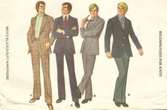 suits 60s Formal Fashion Men, 60s Suits For Men, 70s Power Suit, 60s Suit, 1960s Suit, Mens Sewing Patterns, 70s Clothing, 1920s Fashion, Double Breasted Suit Jacket