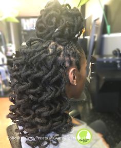 Wedding Dress With Locs, Bridal Hairstyles For Dreadlocks, Half Up Half Down Loc Styles For Women Long, Side Loc Styles, Birthday Loc Styles, Elegant Loc Styles Black Women, Wedding Loc Styles, Loc Updo Styles, Lox Styles