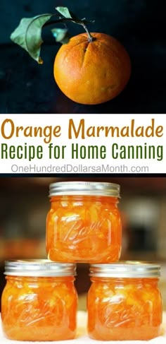 orange marmalade recipe for home canning