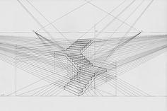 an architectural drawing with lines and steps