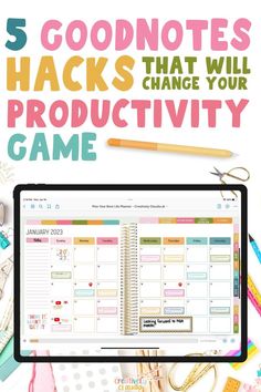 5 GoodNotes Hacks That Will Change Your Productivity Game Goodnotes Hacks, Learning Template, Life Planner Organization, Planner Tips, Daily Planner Pages, Planner Pdf, Work Planner, Student Planner