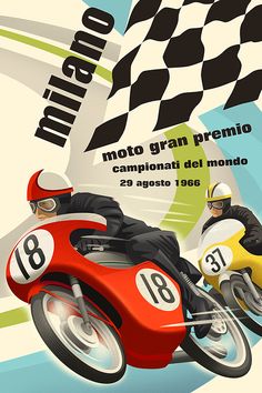 an advertisement for a motorcycle racing event