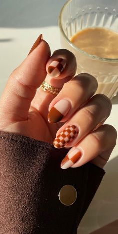 French Nails Design, September Nails, Fall Nail Trends, Colorful Nail Designs, Fall Nail Art, Fall Nail Colors, Cute Nail Art, Autumn Nails