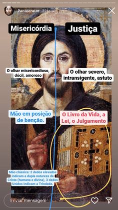 an image of jesus in spanish and english with the caption's above it