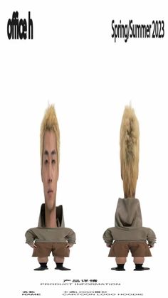 an advertisement for spring / summer 2012 shows two men with blonde hair