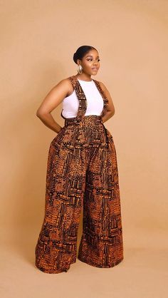 Palazzo Pants Outfit Plus Size, Afrocentric Outfits, Ankara Pants, African Print Jumpsuit, Bubu Gown Styles, Ethno Style, Dress Sewing Tutorials, African Print Clothing, Best African Dresses