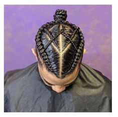 Fancy Cornrows For Men, Men’s Wedding Braids, Mens Hairstyles With Braids, Men Top Braid Styles, Braid For Men With Long Hair, Mens Braid Styles For Men, Mens Braided Hairstyles Black, Hairstyles For Black Men Braided, Man Bun Braids Black Men