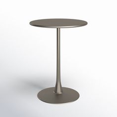 Gather under the open sky at this sleek round bar table, boasting a durable powder-coated steel frame. Weather-resistant for indoor + outdoor use. Cleaning is a breeze with mild soap + warm water. This table seats a crowd, so gather some friends. Table Base Color: Taupe, Table Top Color: Taupe AllModern Kevyn Powder Coated Steel Bar Table in Taupe/Taupe | Size 39.8" H X 31.5" W X 31.5" L Friends Table, Round Bar Table, Rooftop Lounge, Open Sky, Social Space, Round Bar, Cafe Tables, Outdoor Venues, Some Friends