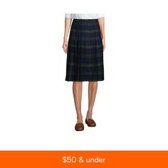 in stock Casual Fitted Plaid Skirt, Preppy Fall Skirt, School Uniform Style Lined Skirt For Fall, Preppy Plaid Bottoms For Fall, Preppy Plaid Pleated Skirt, Preppy Plaid Skirt For Fall, Knee-length Plaid Bottoms For Fall, Fitted Plaid Preppy Skirt, Plaid Knee-length Bottoms For Fall