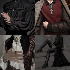 Vampire Clothes, Prince Clothes, Masc Fashion, Bespoke Clothing, Funky Outfits, Victorian Clothing, Fantasy Dress, Fancy Outfits, Character Outfits