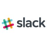 the logo for using slack in the office