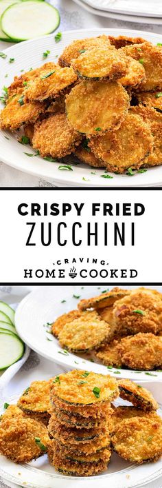 crispy fried zucchini is an easy and delicious appetizer