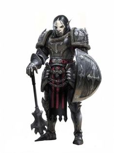 Dnd Full Plate Armor, Plate Mail Armor Dnd, Dnd Plate Armor, Cleric Shield, Plate Armor Dnd, D&d Armor, Cleric With Mace, D&d Paladin, D&d Cleric