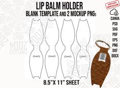 an image of the lip balm holder template