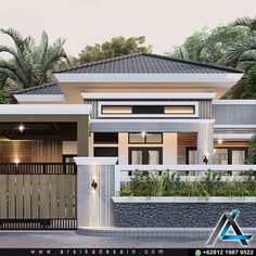 this is an artist's rendering of a modern style house in the tropical area