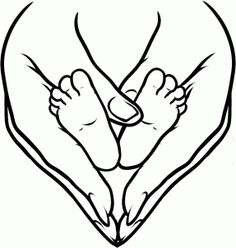 two hands holding each other in the shape of a heart