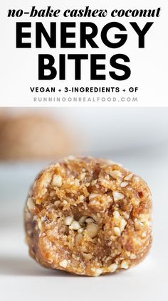 no - bake cashee coconut energy bites