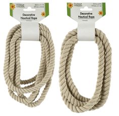 two white rope wrapped around each other