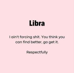 a pink background with the words libra on it