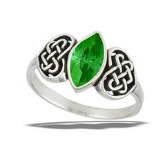 Simulated Emerald Celtic Heart Ring .925 Sterling Silver Band Green Cubic Zirconia Jewelry Female Size 7 All our silver jewelry is crafted from .925 silver also commonly referred to as sterling silver. Sterling silver is the standard for beautiful high-quality silver jewelry and cannot be replicated by lower priced silver plated jewelry. It is 92.5% pure silver, mixed with alloys to add strength and durability to stand the test of time. Keep your fine jewelry shiny and elegant by storing it properly. Jewelry needs to be stored in a dry area, preferably away from air in a jewelry box or plastic bag. Avoid exposure to harsh chemicals. Use a polishing cloth to remove tarnish build-up over time. Age Group: adult. Celtic Heart, Cubic Zirconia Jewelry, Cz Jewelry, Silver Plated Jewelry, Sterling Silver Bands, Pure Silver, Silver Band, Plastic Bag, Women Rings