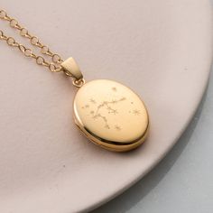 "Our Personalised Zodiac Constellation Locket necklace is a starry twist on a classic design. This design makes an absolutely perfect birthday present: choose the appropriate constellation for the recipient's star sign! With space to accommodate two small photos inside the locket itself, this necklace is a seriously meaningful gift to be worn close to your heart. It is designed by Posh Totty Designs, and made in our Brighton workshop. The locket is made from 925 sterling silver. Optional 18ct ye Victoria Kay, Heart Locket Necklace, Zodiac Constellations, Star Sign, Gift Handmade, Perfect Birthday, Locket Necklace, Birthday Present, Personalized Necklace