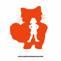 the silhouette of a person standing in front of a cat with its tail curled up