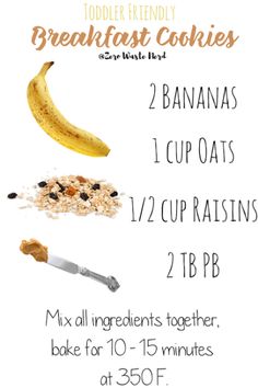 a banana and oats recipe with ingredients for it to be eaten in the morning