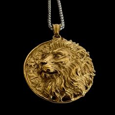 Introducing our stunning Lion Necklace, crafted from high-quality stainless steel, this necklace is the perfect way to showcase your love for the wild and untamed. The intricate detailing of the Lion Necklace captures the essence of the lion's royalty, power, and grace. The lion has long been revered as a symbol of strength, courage, fearlessness and bravery, making this necklace an excellent choice for anyone who values these qualities. The stainless steel construction ensures that this necklace is durable and long-lasting, perfect for everyday wear. Available in three different finishes, the unique design of the Lion Necklace is both bold and elegant, making it a versatile accessory that can be worn with a variety of outfits. It's the perfect choice for anyone who loves to make a stateme Lion Necklace, Symbols Of Strength, 20 Gifts, Stone Collection, Skull Ring, The Lion, Necklace Sizes, Steel Construction, The Wild